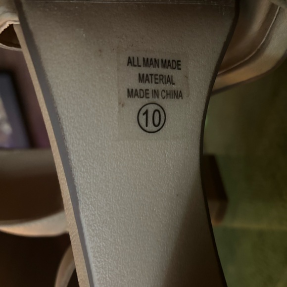 Nude Dress High Heels Strappy Shoe Size 10 - Picture 2 of 4